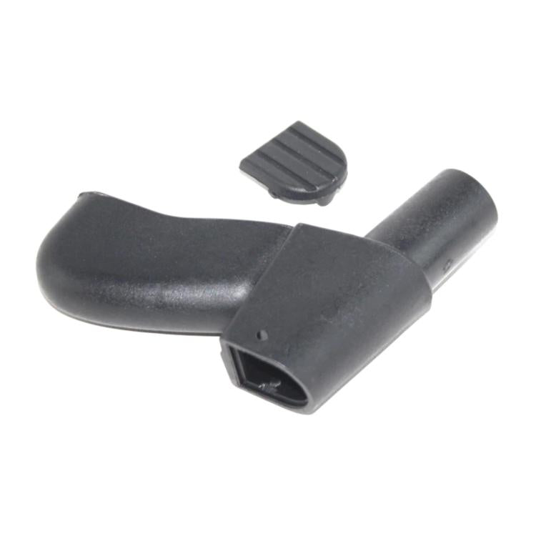 Yamaha outboard shift handle gear shifter, dark plastic with ridged thumb pad