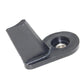 Black rudder stabilizer fin bracket with side plate and circular threaded insert