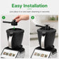 Black steam diverter accessory placed on appliance for steam redirection