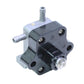 Metal outboard motor control unit with hose fittings and four mounting screws