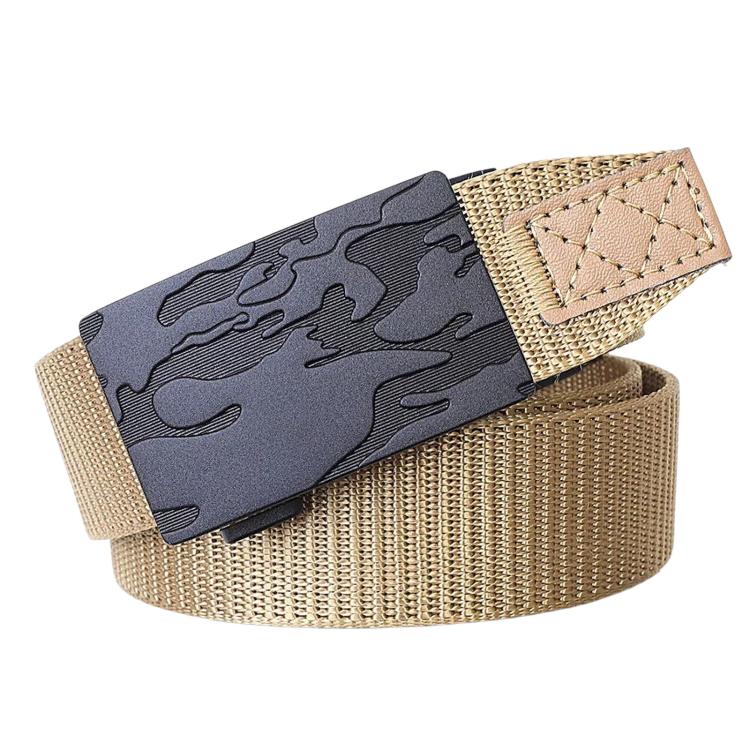 Automatic Buckle Belt Men Outdoor Nylon Belt, 105cm, 115cm, 125cm