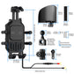 Motorcycle Shock-Absorbing Wireless Fast Charging Camera Phone Navigation Holder, Handlebar