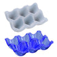 6-Cup Egg Holder Resin Mold Silicone Egg Tray Mold for Epoxy Casting