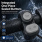 Horn and turn-signal switch with sealed, one-piece silicone buttons