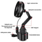 SHUNWEI 12V/24V Car Cup Holder Fan With USB Single Head, SD-2701