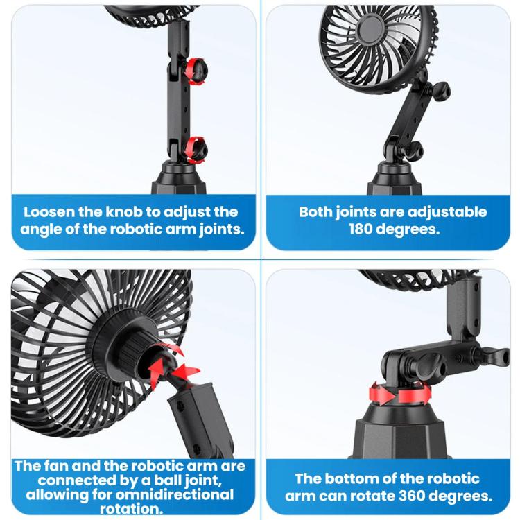 SHUNWEI 12V/24V Car Cup Holder Fan With USB Single Head, SD-2701