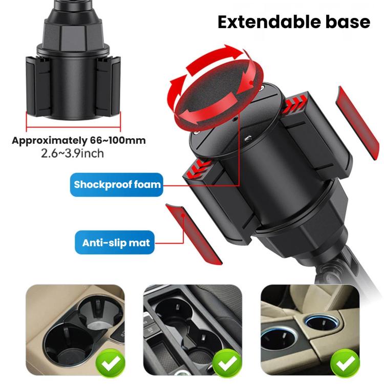 SHUNWEI 12V/24V Car Cup Holder Fan With USB Single Head, SD-2701