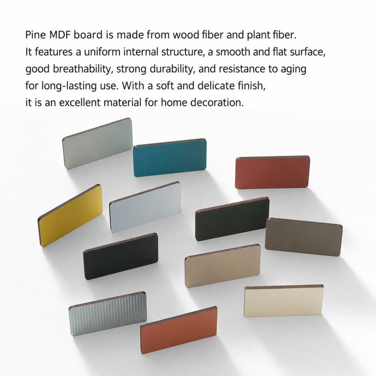Rectangular MDF clock-frame pieces in beige, red, green, blue, and black tones