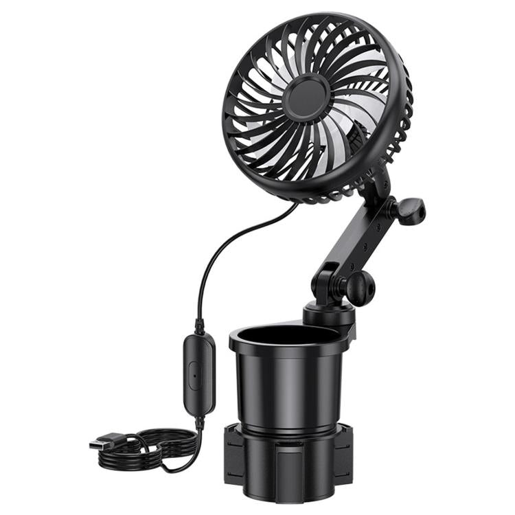 SHUNWEI 2 In 1 Car Cup Holder Multifunctional Adjustable Fan, SD-2704