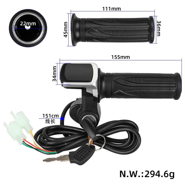 36V Electric Scooter Twist Throttle Replacement Speed Control Handle Grip Assembly