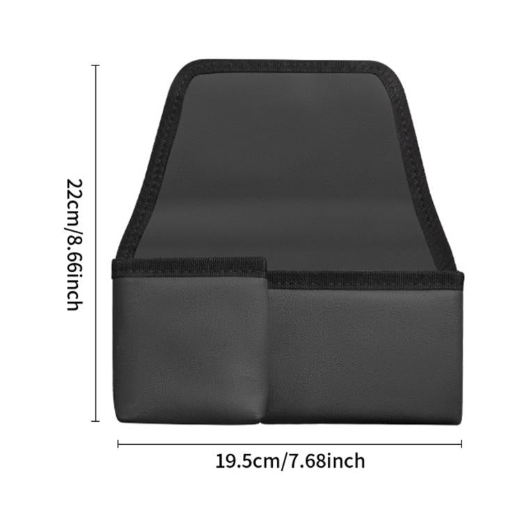 Car window storage organizer with two pockets, 19.5 x 22cm dimensions