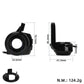 Black throttle sensor with mounting ring and size measurements