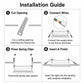 Recessed LED downlight installation guide showing wire connections and spring-clip mounting