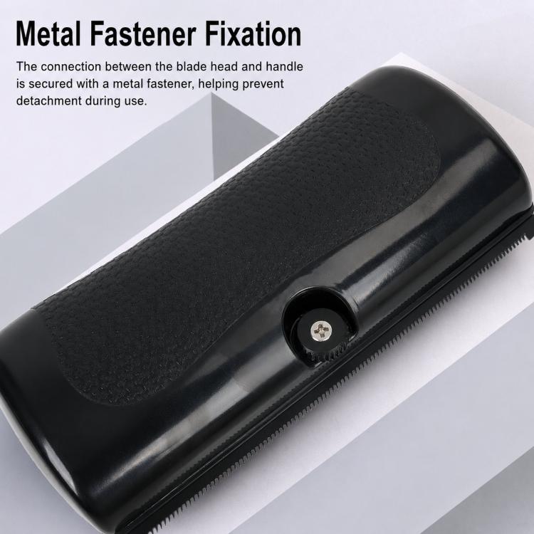 HistoTree deshedding comb side view with metal fastener and serrated shedding teeth