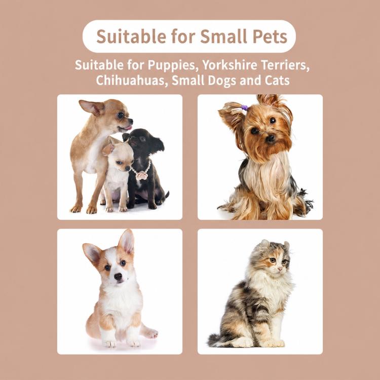 Green pet toothbrush with soft bristles for small dogs and cats