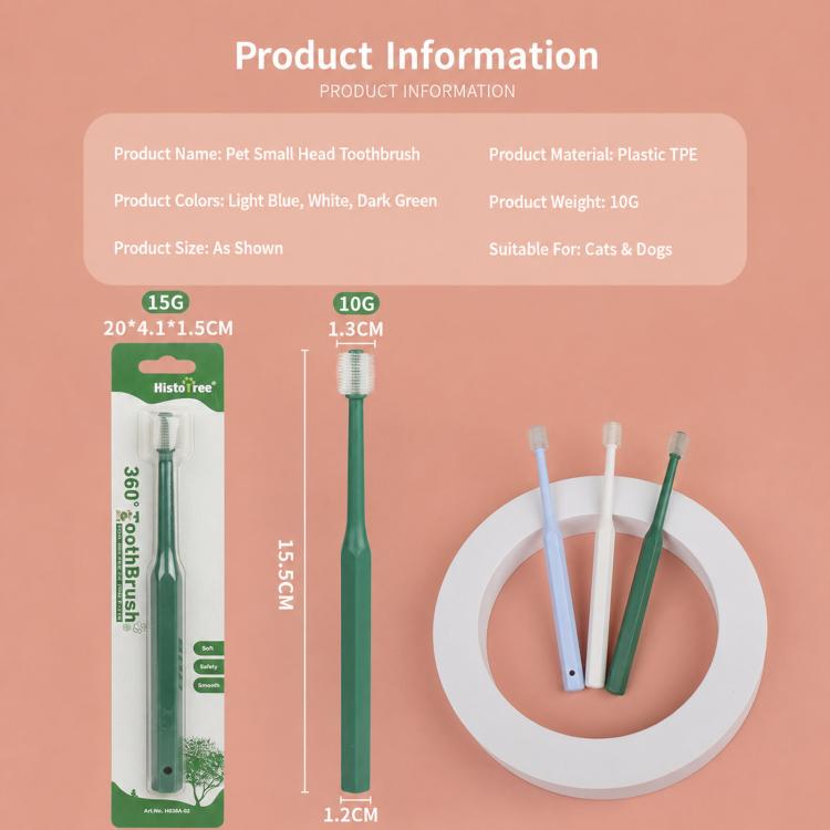 Toothbrush set with green handle and multiple soft TPE brush heads