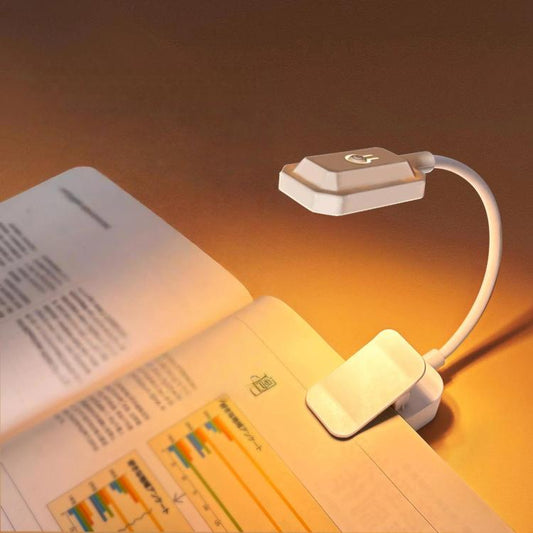 3 Color Temperature LED Clip On Lamp Eye-Caring Reading Light For Student Dormitory, 600mAh, Battery Not Include
