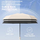 Portable 5-Fold Dual-Purpose Capsule Umbrella With Box Black Coating UV Protection Sun Umbrella