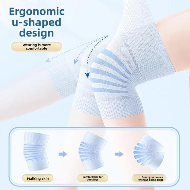 Cotton Knee Pads Breathable Cool Comfortable Non-Slip Thin Summer Knee Pads, M, L, XL