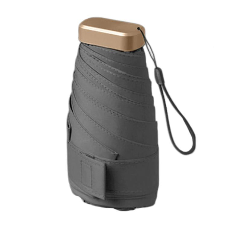 Mini 6-Fold Sun Umbrella Dual-Use UV Protection Parasol For Rain & Shine, No Box, With Box