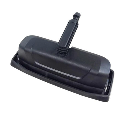 High pressure floor brush with dark gray plastic head and snap-on hose connector