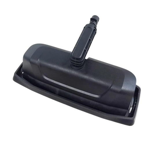 High pressure floor brush with dark gray plastic head and snap-on hose connector