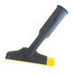 Steam nozzle brush attachment with long handle and yellow bottom strip