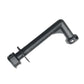 Pressure washer water outlet hose connector, black elbow fitting with circular insert tab
