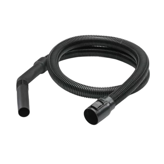 Flexible vacuum cleaner hose with ribbed texture and two end connections