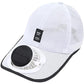Solar Fan Hat with 3-Speed Adjustable Cooling Rechargeable Sun Cap Mesh Breathable Baseball Visor