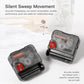 wozoom silent wall clock movement module, clear case with red components and gears