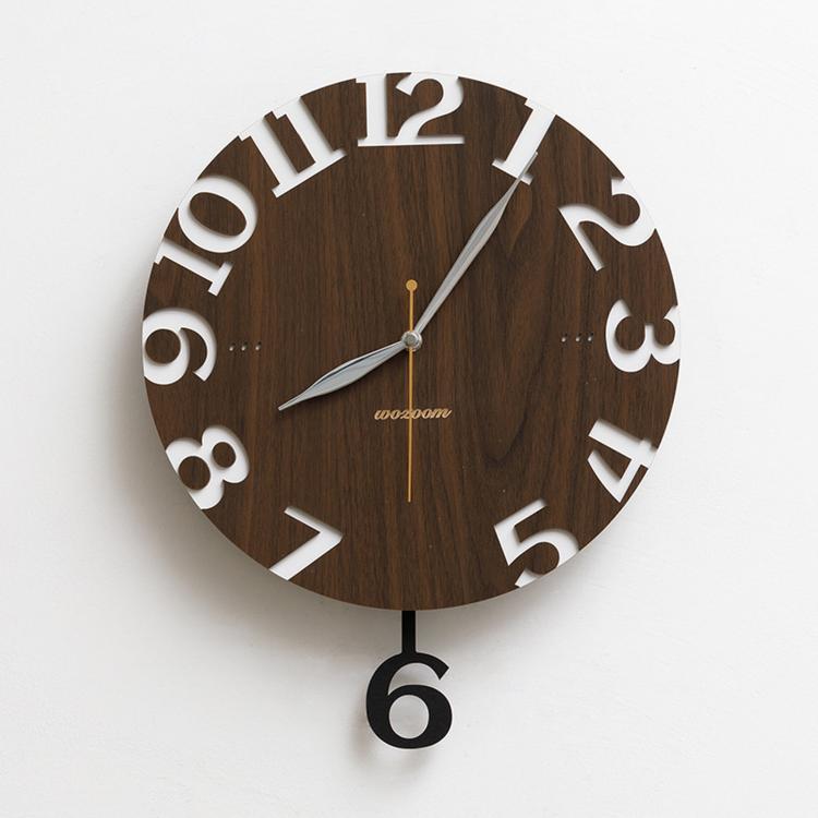 wozoom Modern Wall Clock Living Room Kitchen Decor Silent Clock