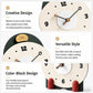 wozoom Silent Wooden Table Clock Modern Small Mantel Clock