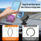 Dual-Axis Rotatable Magnetic Car Phone Mount Foldable Auto Navigation Bracket, Dual-Axis Rotatable Magnetic Mount