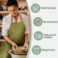 Split Leg Canvas Work Apron Multi-Pocket Adjustable Halter Neck Utility Apron With Leg Straps