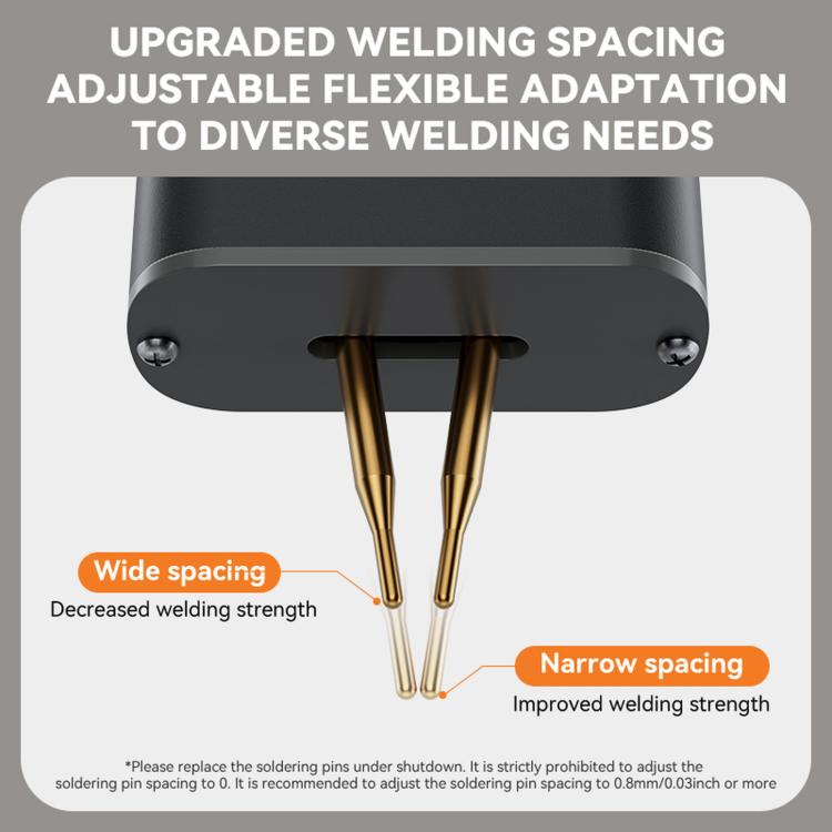 Awgem AS1 Portable Spot Welder Handheld Battery Welder Support Replaceable Pin Adjustable Spacing, AS1