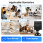Rechargeable mini WiFi security camera with magnetic base and front lens