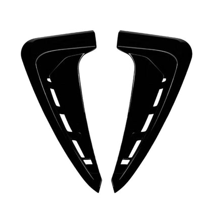 Black side air vent decals, V-shaped pieces for car door/fender vents