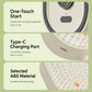 White electric spray hair brush showing start button, Type-C port, and bristle plate