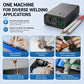 Portable spot welder with color screen, dual electrode tips and control knob