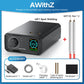 Spot welding machine with color display and two white electrode rods, accessory box