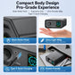 Compact matte black spot welder with rotary knob and front status screen