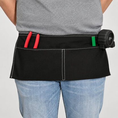 Canvas Waist Apron with Pockets Half Apron for Waiter Server Crafting Gardening