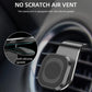 Car vent mount phone holder with soft silicone gasket on clip