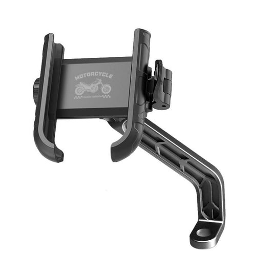Motorcycle Phone Mount 360-degree Rotation Anti-Vibration Bike Holder, for Handlebar with Hook Black, for Handlebar With Hook Orange, for Rearview Mirror Black, for Rearview Mirror Orange