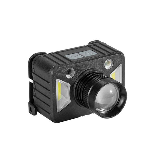 E-SMARTER LED Headlamp With Motion Sensor Zoomable Powerful Headlight USB Rechargeable Head Flashlight, Small XPE 1200mAh, Large P50 2000mAh, Large P50 2500mAh