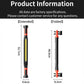 Foldable LED inspection light showing extended and folded size measurements