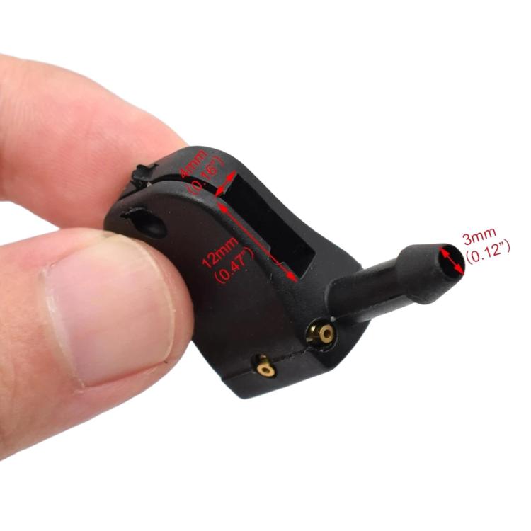 Mercedes-Benz Sprinter W638 washer nozzle close-up with size markings