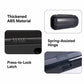 Waterproof marine speaker cover details: press-to-lock latch and spring hinge