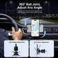 Toocki Magnetic Car Phone Mount with Fallproof Vent Hook Clip 360-degree Rotation
